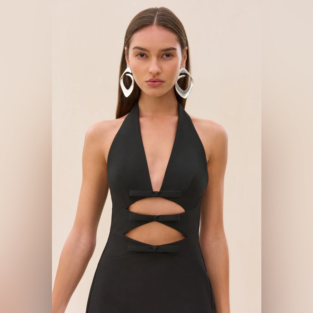 NWT Cult Gaia Aleshia Dress Black Size 6 - Picture 2 of 15